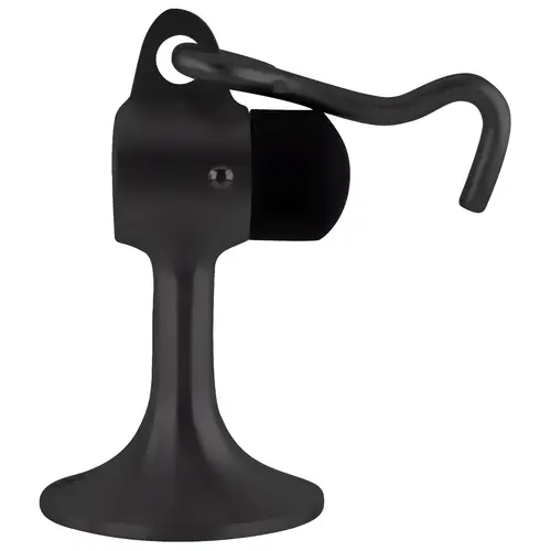 Dark Bronze Floor Mounted Heavy-Duty Door Stop with Hook and Holder Dark Bronze Floor Mounted Heavy-Duty Door Stop with Hook and Holder