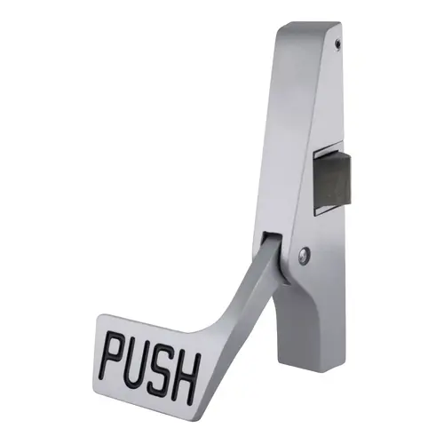 Paddle Rim Panic Exit Device Right Hand Reverse Bevel Type Satin Aluminum Finish Paddle Rim Panic Exit Device Right Hand Reverse Bevel Type Satin Aluminum Finish