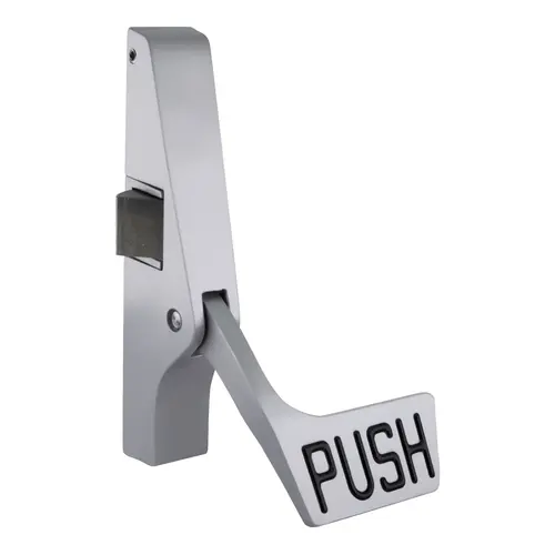 Paddle Rim Panic Exit Device Left Hand Reverse Bevel Type Satin Aluminum Finish Paddle Rim Panic Exit Device Left Hand Reverse Bevel Type Satin Aluminum Finish