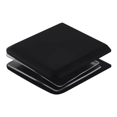 Matte Black Beveled Hole-in-Glass Style Wall Mount Heavy-Duty Glass Clamp Matte Black Beveled Hole-in-Glass Style Wall Mount Heavy-Duty Glass Clamp