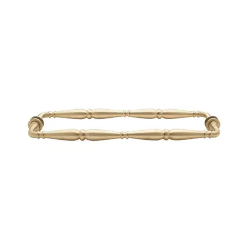 Satin Brass Victorian Style 18" Back-to-Back Towel Bar