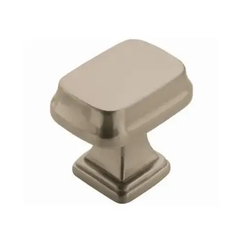 1-1/4" (32 mm) Revitalize Rectangular Cabinet Knob Satin Nickel Finish 1-1/4" (32 mm) Revitalize Rectangular Cabinet Knob Satin Nickel Finish