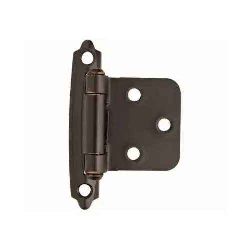 Variable Overlay Self Closing Face Mount Cabinet Hinge Oil Rubbed Bronze Finish - Pair Variable Overlay Self Closing Face Mount Cabinet Hinge Oil Rubbed Bronze Finish - Pair