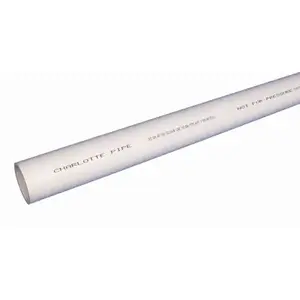 Charlotte Pipe PVC 04600 0600 Charlotte Pipe 6 in. x 10 ft. PVC DWV Sch. 40 Foam Core Pipe White