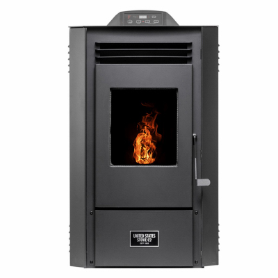 US Stove AP5613 Ashley 1300 Sq. Ft. Pellet Stove with 50 Lb. Hopper