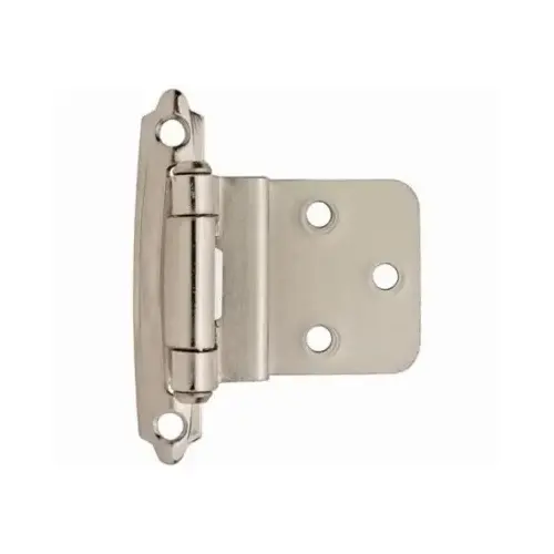 3/8" (10 mm) Inset Self Closing Face Mount Cabinet Hinge Bright Chrome Finish - Pair 3/8" (10 mm) Inset Self Closing Face Mount Cabinet Hinge Bright Chrome Finish - Pair