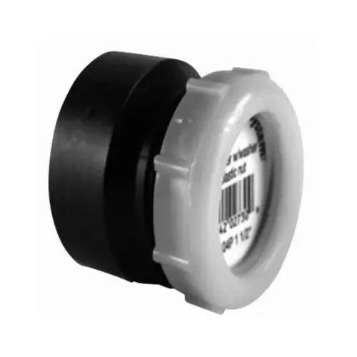 DWV Trap Adapter Female w/ P-Nut, 1-1/2 In. DWV Trap Adapter Female w/ P-Nut, 1-1/2 In.