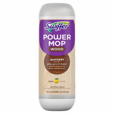 SWIFFER 08418 Wood Cleaner Power Mop Lemon Scent Liquid 25.3 oz