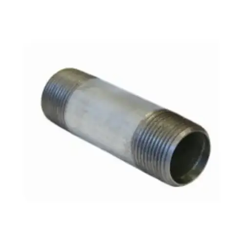 Galvanized Pipe Nipple, Schedule 40, 3 x 4 In. Galvanized Pipe Nipple, Schedule 40, 3 x 4 In.