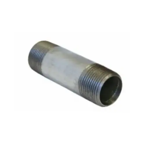 Galvanized Pipe Nipple, Schedule 40, 3 x 6 In. Galvanized Pipe Nipple, Schedule 40, 3 x 6 In.