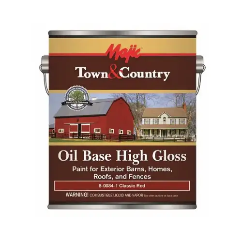 Barn and Fence Paint, High-Gloss, Classic Red, 1 gal Pail - pack of 2 Barn and Fence Paint, High-Gloss, Classic Red, 1 gal Pail - pack of 2