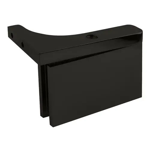 Prestige Series Glass To Wall Mount Shower Door Hinge With Reversible "L" Bracket & 5 degree Pin Black Nickel