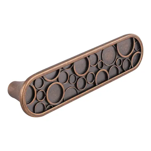 Flat Oblong Shape Kitchen Cabinet Cup Pull Handle 3" Center To Center Weathered Copper Flat Oblong Shape Kitchen Cabinet Cup Pull Handle 3" Center To Center Weathered Copper