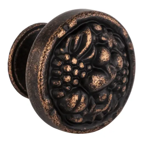 Natural Elegance Rustic Bronze Fruit Design Round Cabinet Knob 1-3/16" Diameter For Kitchen And Cabinet Hardware Natural Elegance Rustic Bronze Fruit Design Round Cabinet Knob 1-3/16" Diameter For Kitchen And Cabinet Hardware