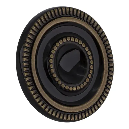 Antique Brass Contemporary Round Large Head Kitchen Cabinet Knob 1-3/8" Diameter 