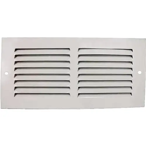 Air Return Grille, 10 in L x 4 in W, White