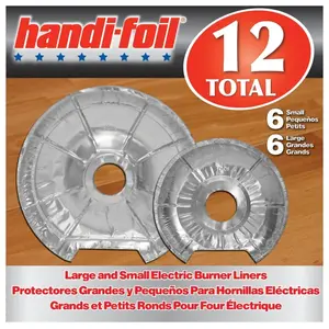 HANDI-FOIL 82042TL-6-XCP6 Electric Burner Liner, Round, Aluminum - pack of 36