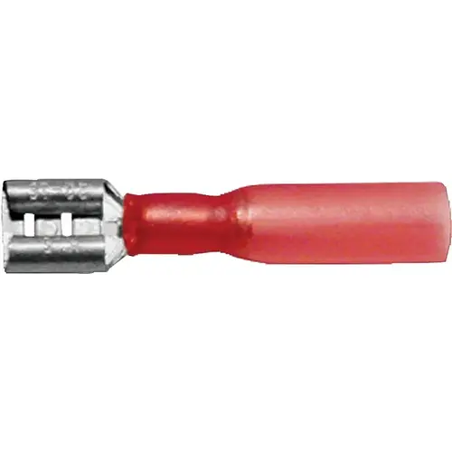 Connector, 22 to 18 AWG Wire, Copper Contact, Red - pack of 10