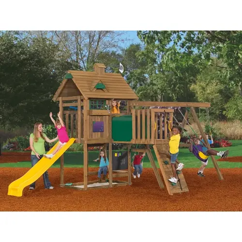 Playstar Series Ready-to-Assemble Playset Kit, Specifications: 18 sq-ft Play Deck, 12 Activities Playstar Series Ready-to-Assemble Playset Kit, Specifications: 18 sq-ft Play Deck, 12 Activities