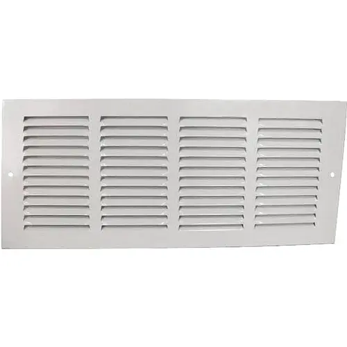 Air Return Grille, 14 in L x 6 in W, White