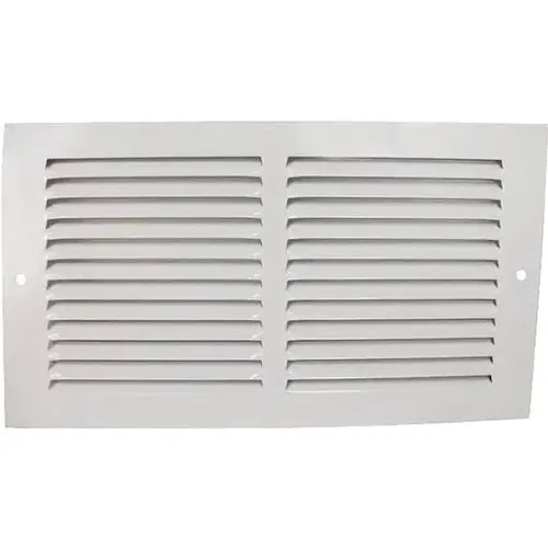 Air Return Grille, 12 in W x 6 in L, White