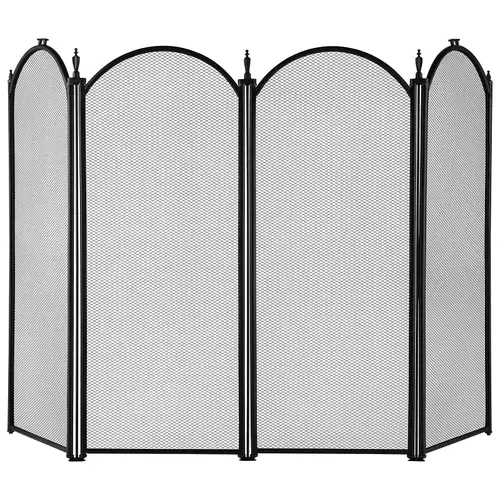 Fireplace Screen, Black