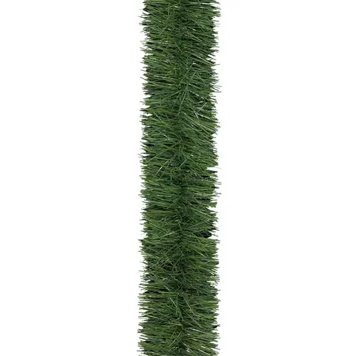Garland, 15 ft L, PVC, Natural Green, Indoor