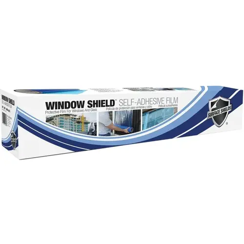 Window Film, 250 ft L, 24 in W, Polyethylene, Blue