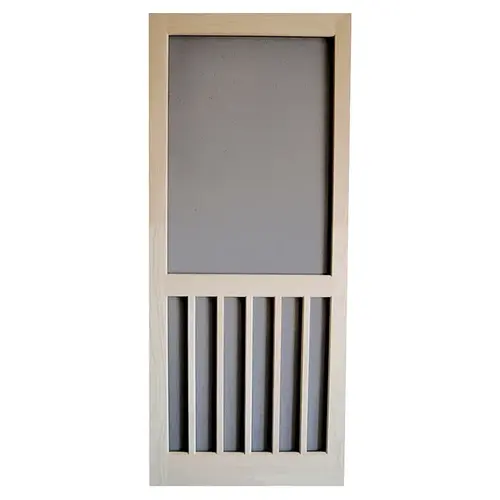 Screen Door, 32 in W, 80 in H, Natural Light Brown