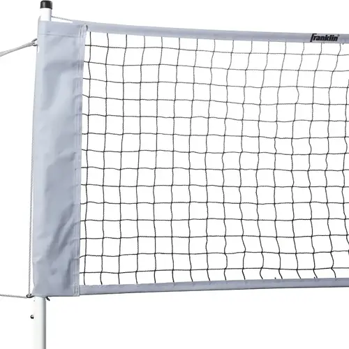 Volleyball and Badminton Net, 30 ft L, 2 ft W, Plastic, White