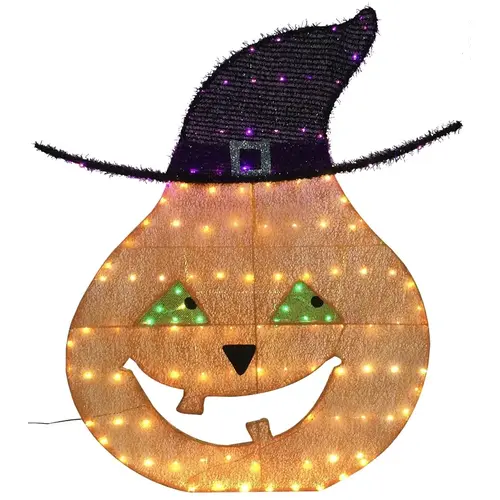PRELIT 2D PUMPKIN 40IN PRELIT 2D PUMPKIN 40IN