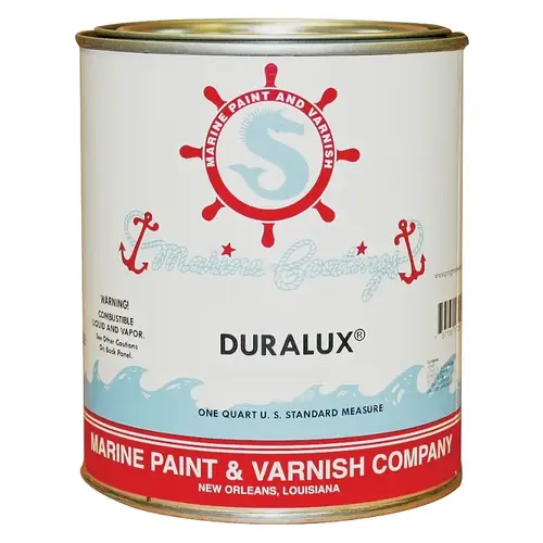 Marine Primer, Flat, Yacht White, 1 qt - pack of 4