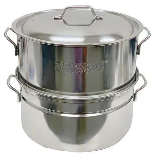 Bayou Classic Oyster Steamer, 4 gal, Stainless Steel, Silver Bayou Classic Oyster Steamer, 4 gal, Stainless Steel, Silver
