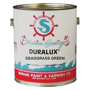 Duralux M745-4-XCP4 Marine Enamel, Flat, Camouflage Dead Grass Green, 1 qt Can - pack of 4