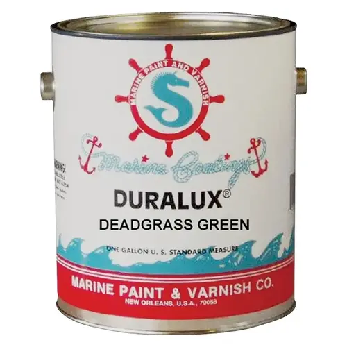Marine Enamel, Flat, Camouflage Dead Grass Green, 1 qt Can - pack of 4