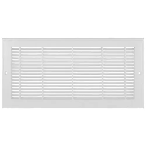 Sidewall Grille, 15-1/4 in L, 9-1/4 in W, Polystyrene, White