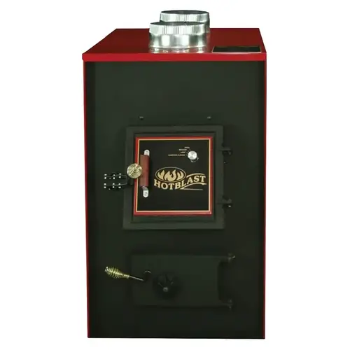 Coal Furnace, 24-1/4 in W, 48 in D, 40-1/4 in H, 139,000 Btu Heating, Cast Iron