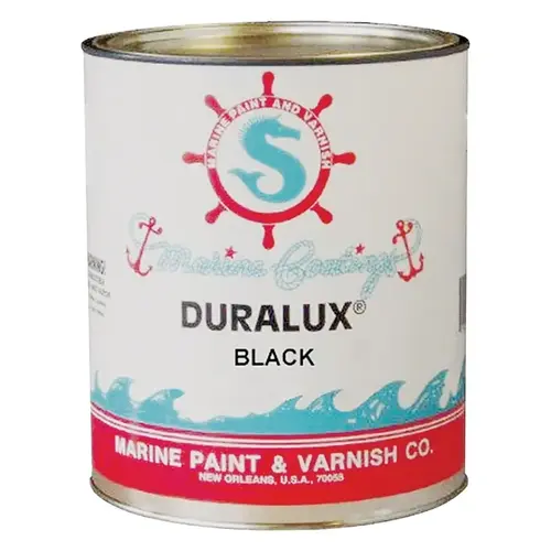 Marine Enamel, High-Gloss, Black, 1 qt Can Marine Enamel, High-Gloss, Black, 1 qt Can
