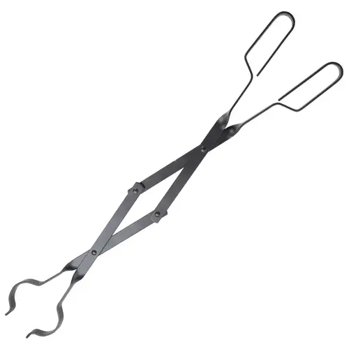 Fireplace Tongs, 26 in L Black Fireplace Tongs, 26 in L Black