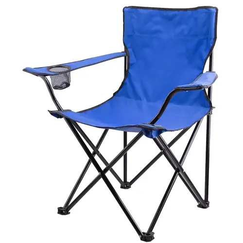 Camping Chair with Bag, 17-1/4 in L Seat, 19-1/4 in W Seat, Blue Camping Chair with Bag, 17-1/4 in L Seat, 19-1/4 in W Seat, Blue