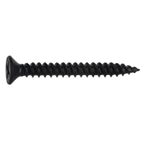 02631 Screw, #6-13 Thread, 1-1/4 in L, Coarse, Twinfast Thread, Flat Head, Phillips Drive, Sharp Point Black Phosphate - pack of 100 02631 Screw, #6-13 Thread, 1-1/4 in L, Coarse, Twinfast Thread, Flat Head, Phillips Drive, Sharp Point Black Phosphate - pack of 100