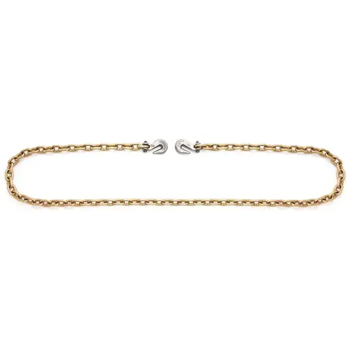 Binder Chain, 3/8 in, 20 ft L, 6600 lb Working Load, 70 Grade, Steel, Chrome Yellow/Zinc Binder Chain, 3/8 in, 20 ft L, 6600 lb Working Load, 70 Grade, Steel, Chrome Yellow/Zinc