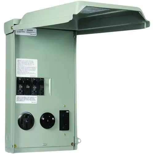 RV Outlet Box, 100 A, 120, 240 V, Surface Mounting