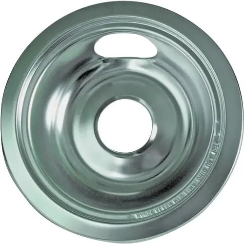 Drip Bowl, 6 in Dia Chrome Drip Bowl, 6 in Dia Chrome