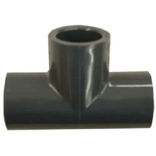 801005BC Pipe Tee, 1/2 in, Slip, PVC, Gray, SCH 80 Schedule 801005BC Pipe Tee, 1/2 in, Slip, PVC, Gray, SCH 80 Schedule