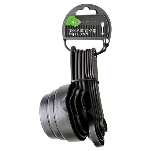 Measuring Cup and Spoon Set, Black - pack of 3 Measuring Cup and Spoon Set, Black - pack of 3