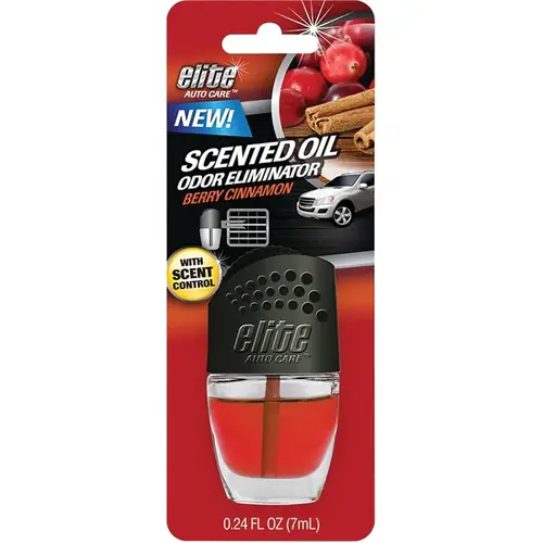Air Freshener, 0.24 oz, Liquid, Berry Cinnamon Air Freshener, 0.24 oz, Liquid, Berry Cinnamon