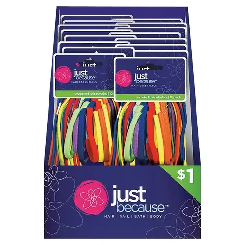 Hair Band/Elastic, Assorted - pack of 36
