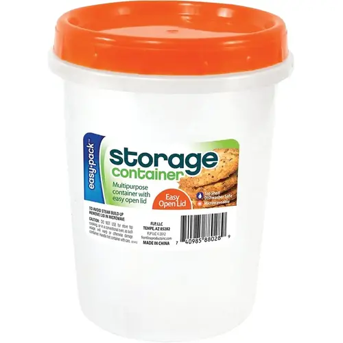 Storage Container, 1.6 L Capacity, Plastic - pack of 6 Storage Container, 1.6 L Capacity, Plastic - pack of 6