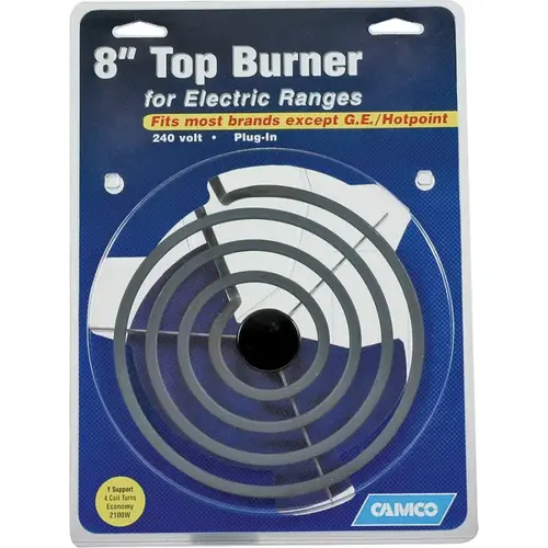 Camco USA Universal Economy Top Burner, 240 V, 2100 W, Plug Camco USA Universal Economy Top Burner, 240 V, 2100 W, Plug